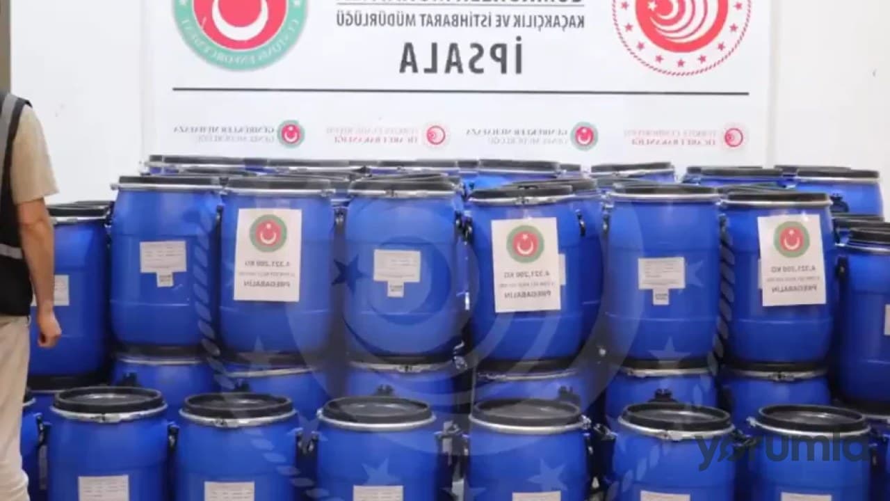 Edirne'de 4 Ton Uyuşturucu Madde Ele Geçirildi