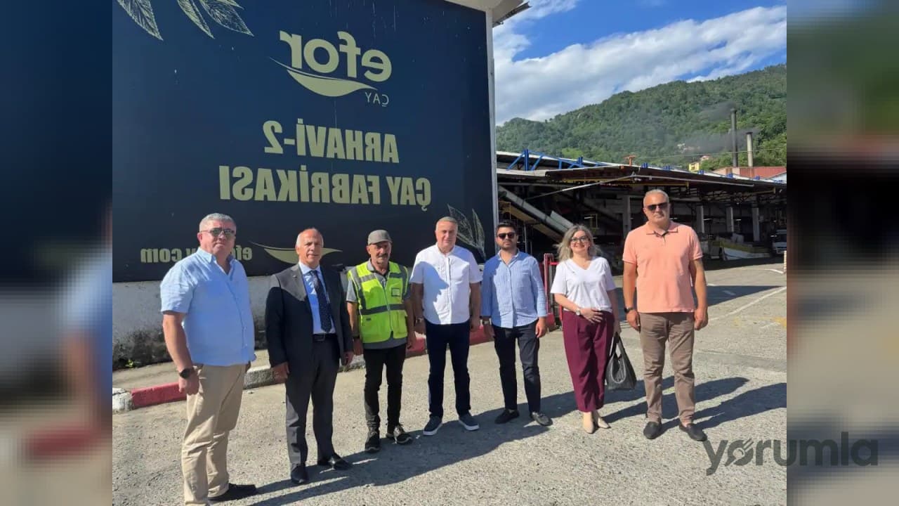 Artvin Ticaret Borsası heyeti Efor Çay Fabrikası’nı ziyaret etti, bölge istihdamını değerlendirdi