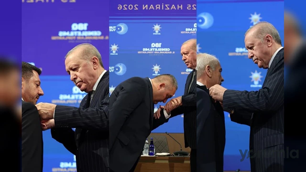 Mesut Özarslan, Mehmet Özcan ve Rasim Arı AK Parti’ye katıldı, Erdoğan rozet taktı