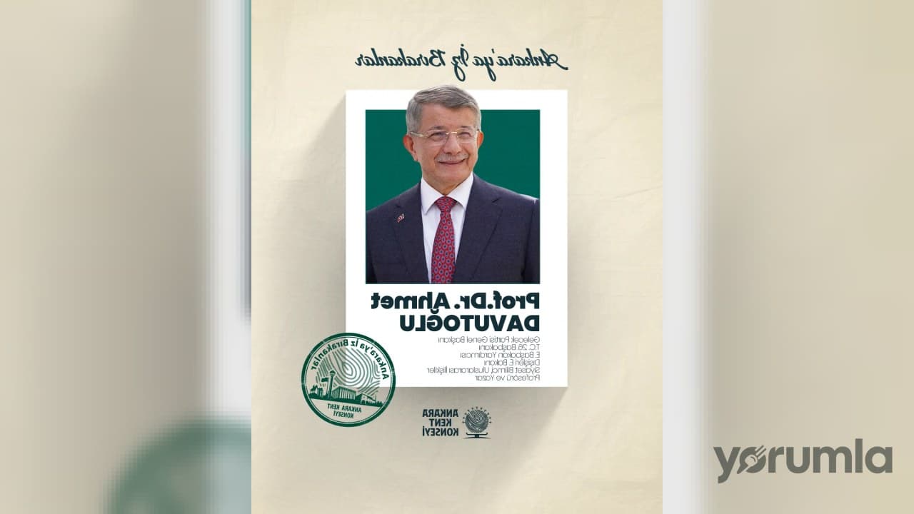 Ankara Kent Konseyi, Prof. Dr. Ahmet Davutoğlu’nu “Ankara’ya İz Bırakanlar” serisinde ağırladı