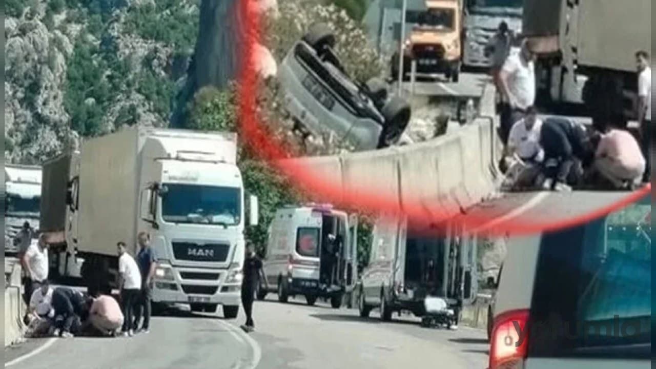 Isparta-Antalya yolunda virajda kaza: Yaralı sürücü hastaneye kaldırıldı