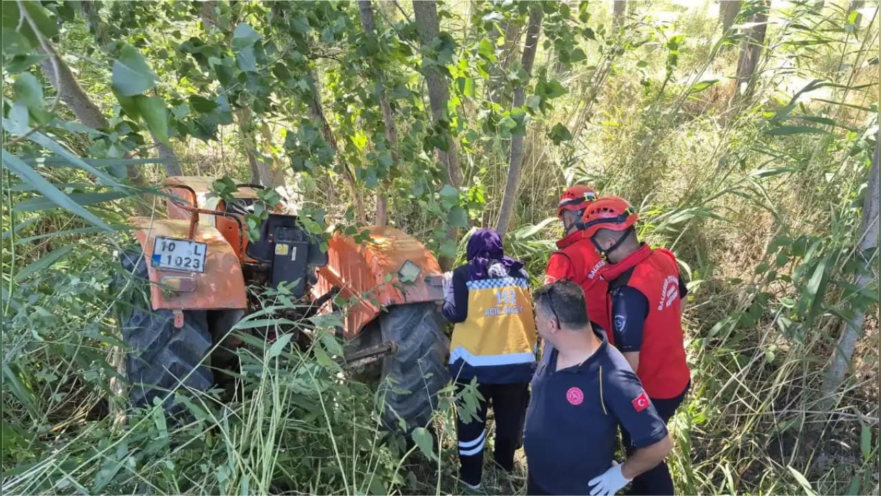 Savaştepe’de traktörün devrilmesi: 11.28’de bildirim, 1 kişi öldü