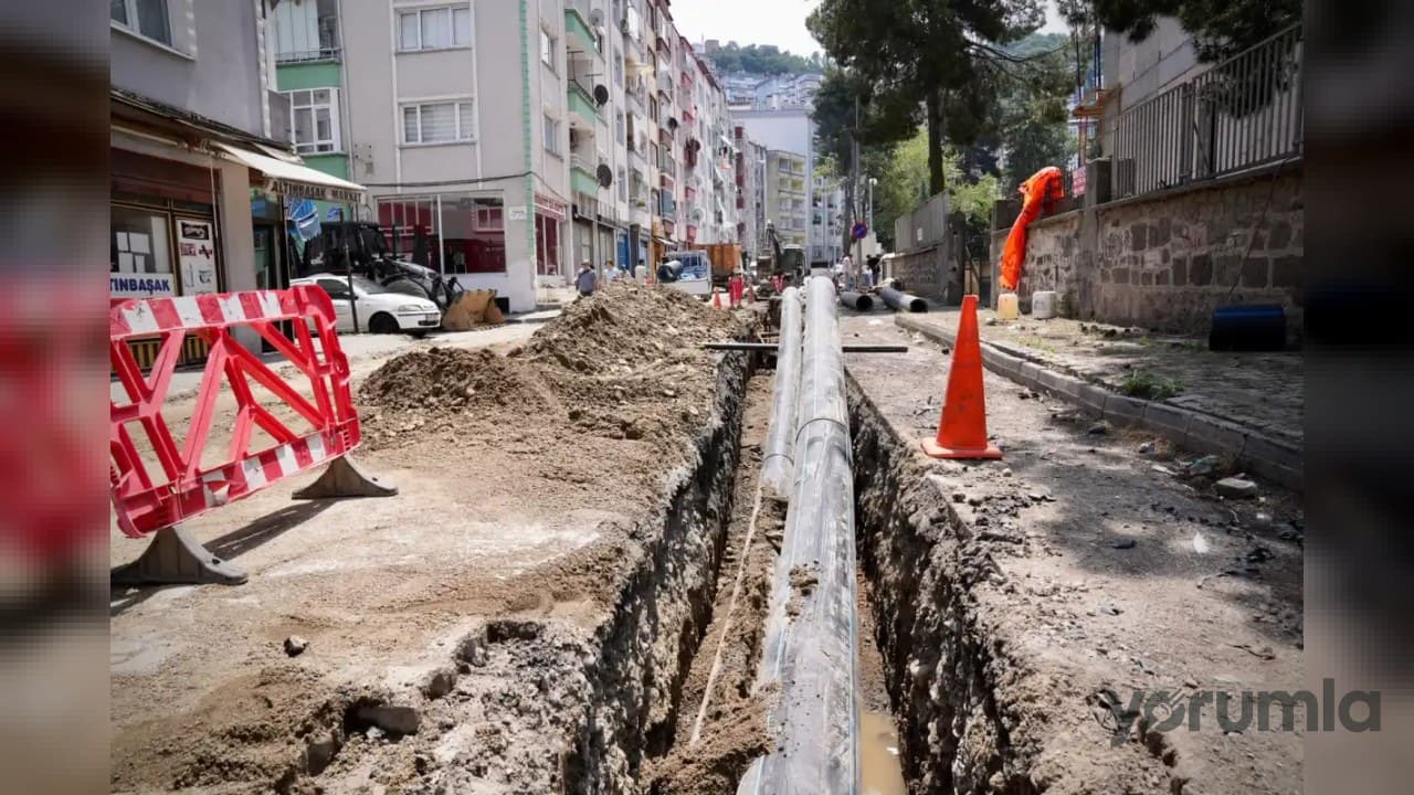 Giresun’da asbest içme suyu boruları polietilenle yenileniyor