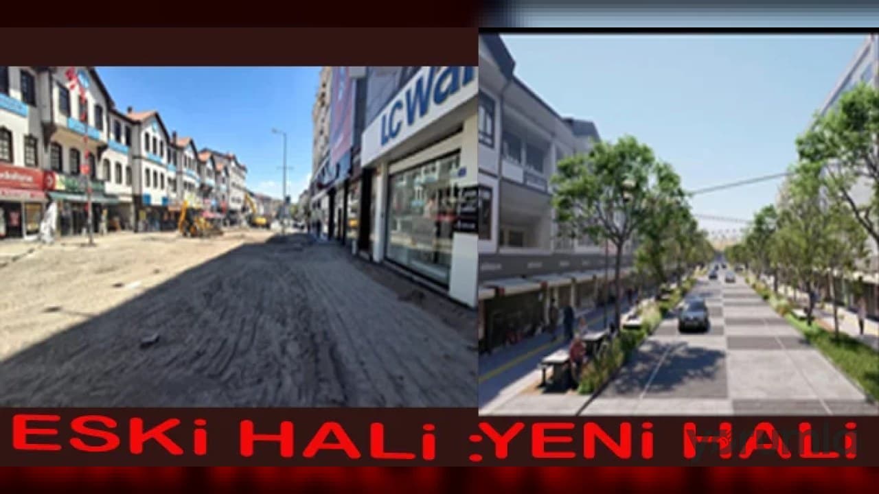 Beypazarı’nda Bankalar Caddesi yenileniyor: Trafik Ankara Caddesi’nden sağlanacak