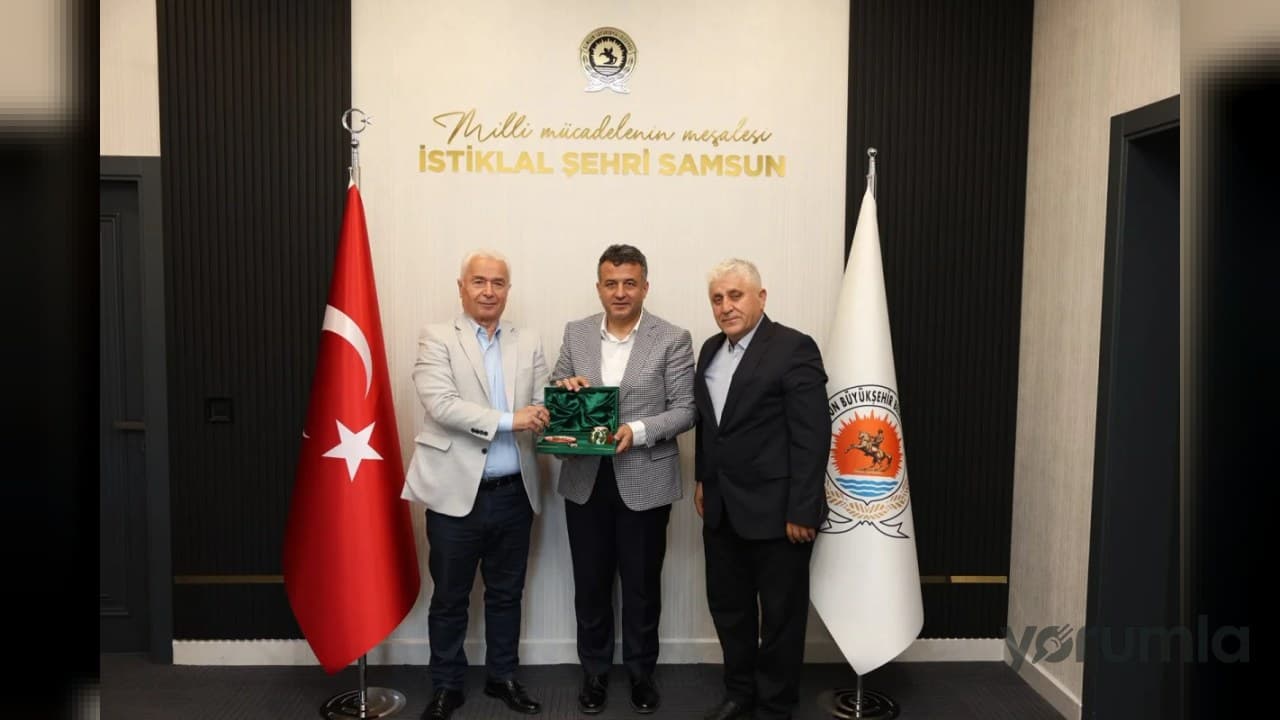 Hamdi Erdem ve Erol Kutlu, Samsun’da şampiyona öncesi Halit Doğan’ı ziyaret etti