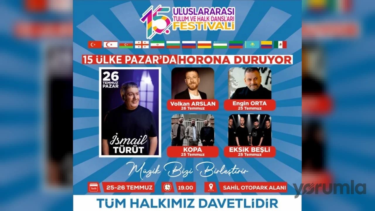 Rize Pazar’da uluslararası halk dansları festivali: 25-26 Temmuz