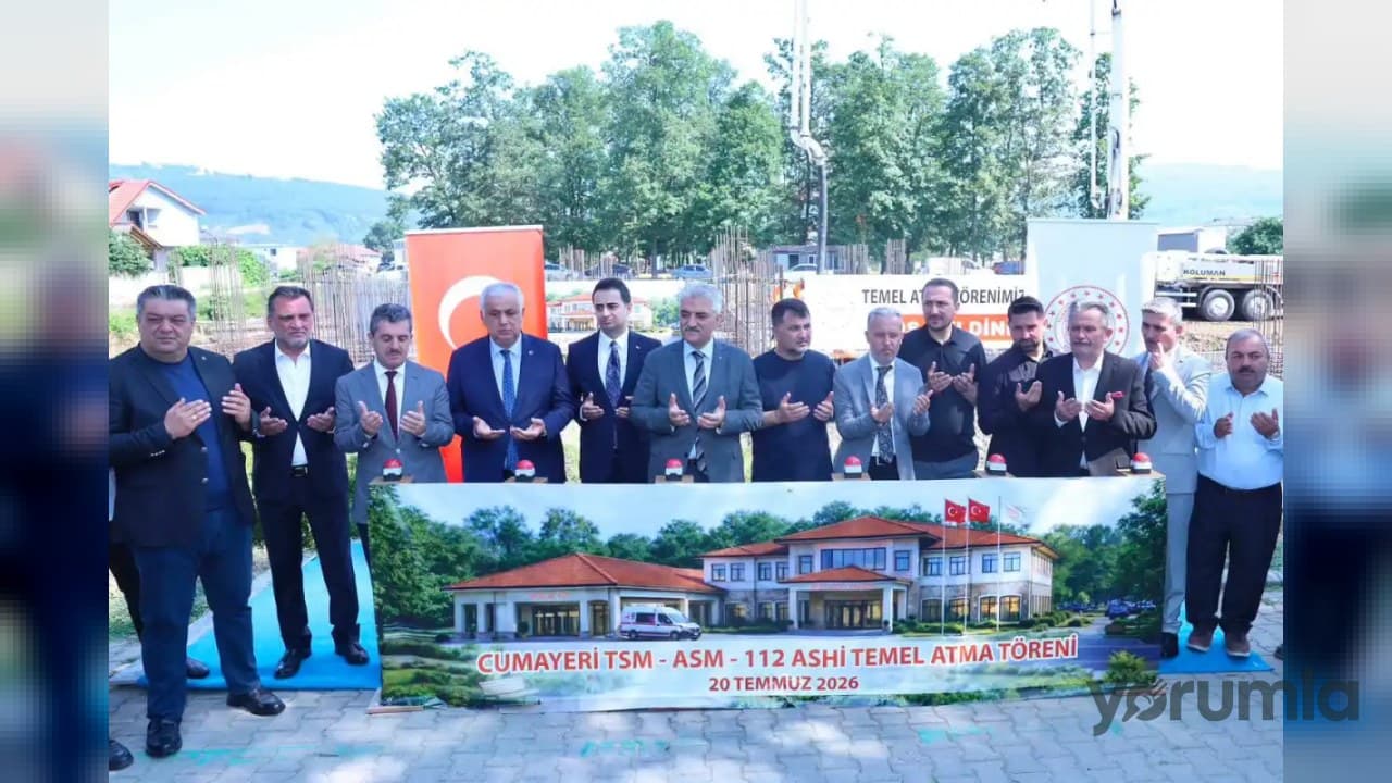 Düzce Cumayeri’nde 1.425 m² kapalı Entegre Sağlık Tesisi temeli atıldı