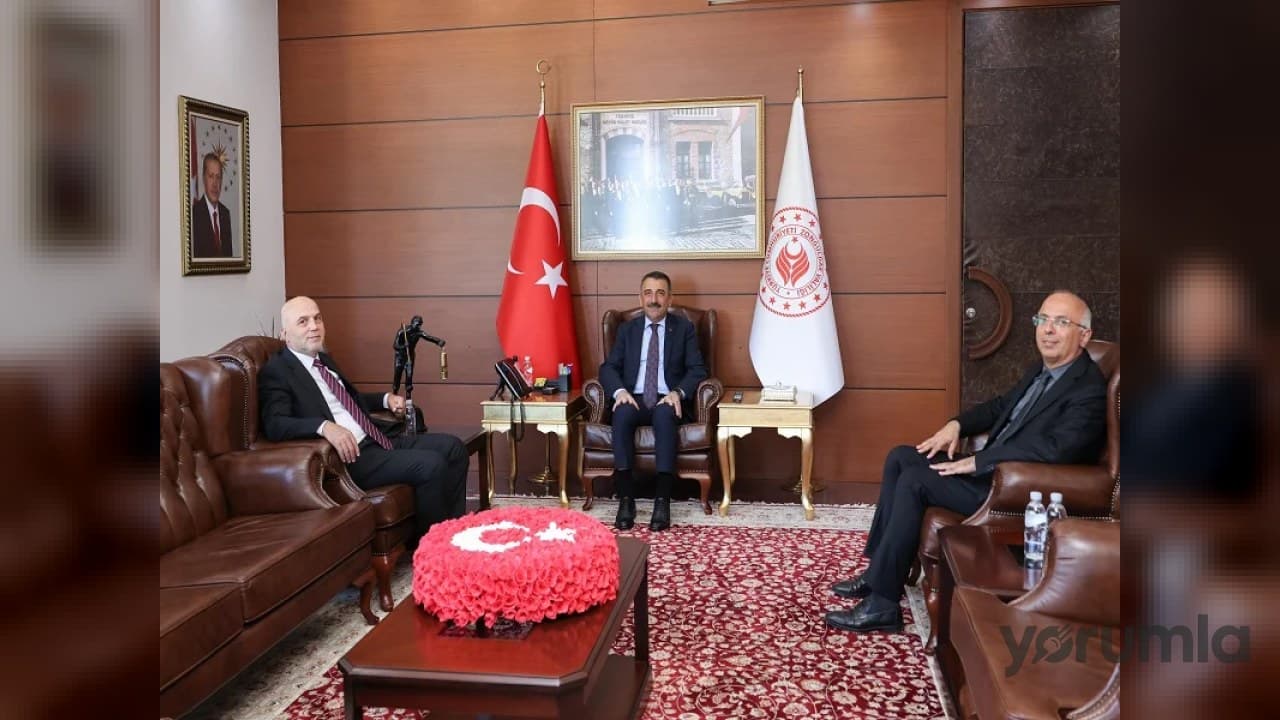 Zonguldak BEÜ Rektörü Ulusoy, Vali Hacıbektaşoğlu’nu makamında ziyaret etti