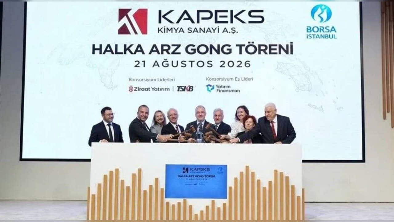 KAPEKS Kimya gong töreniyle halka arz yolunda: Gelir hedefi üretim ve işletme sermayesi