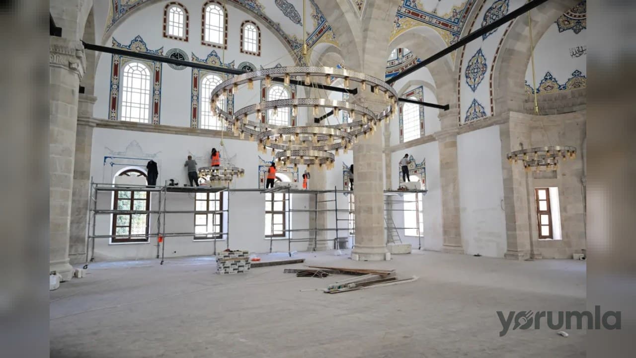 Battalgazi’de Yeni Cami çalışmaları: İç imalatlar bitti, çevre düzenlemesi sürüyor