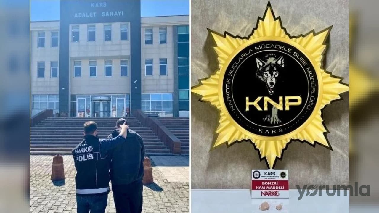 Kars’ta 30,81 gram bonzai hammaddesi ele geçirildi