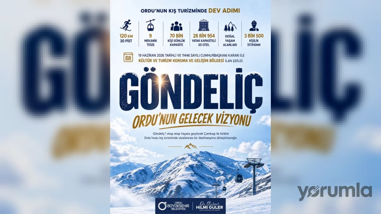 Ordu’da Göndeliç Dağı’nda dev kış turizmi merkezi hedefi: Çambaşı dönüşümünden sonra