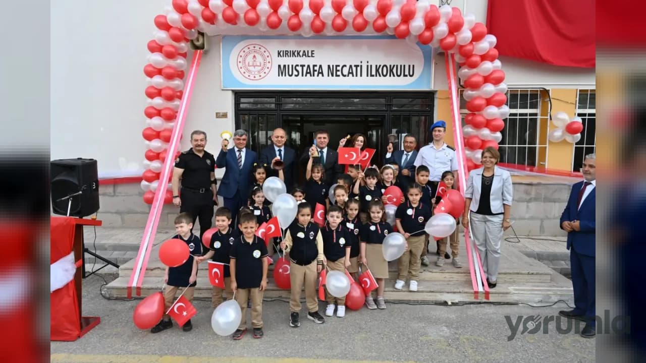 Kırıkkale'de İlköğretim Haftası Coşkusu: İlk Ders Zili Mustafa Necati İlkokulu'nda Çaldı