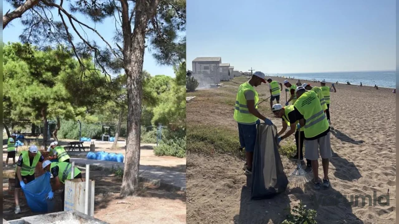 Manavgat'ta Hükümlüler Tarafından Temizlik Seferberliği Başlatıldı