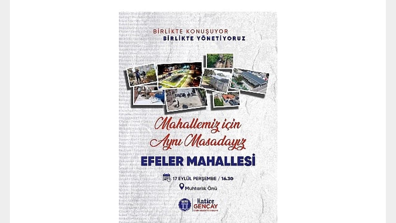 Didim Belediyesi'nden "Mahallemiz İçin Aynı Masadayız" Buluşmaları Başlıyor