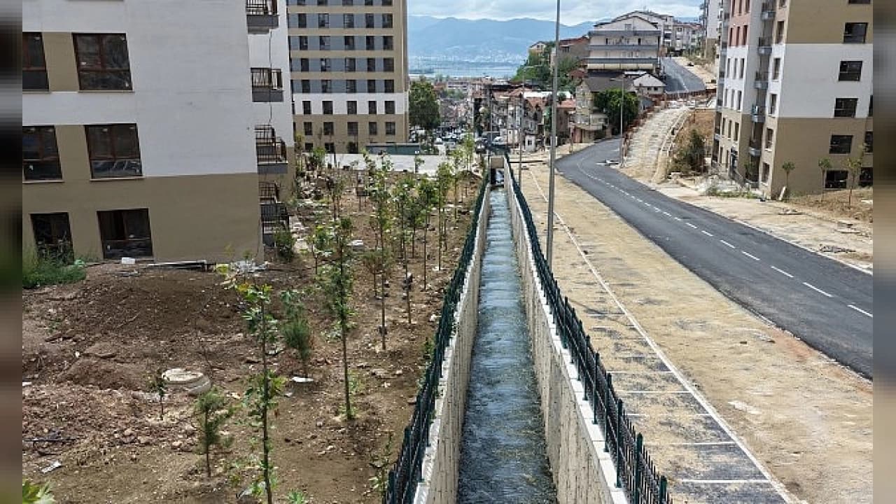 Kocaeli Cedit Mahallesi Kentsel Dönüşümünde Dere Islahı Tamamlandı