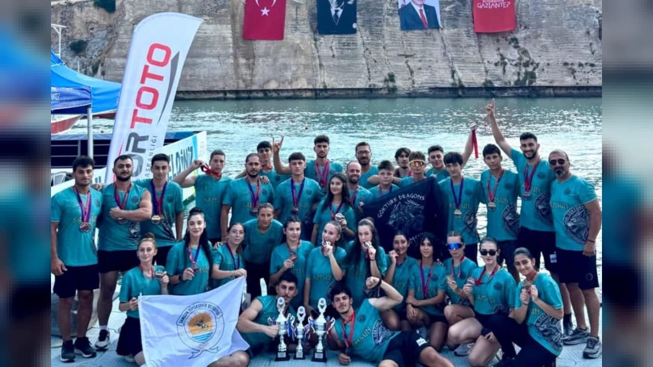 Dragon Bot Türkiye Şampiyonası'nda Samsun Büyükşehir Spor Kulübü’nden 3 Kupalı Zafer