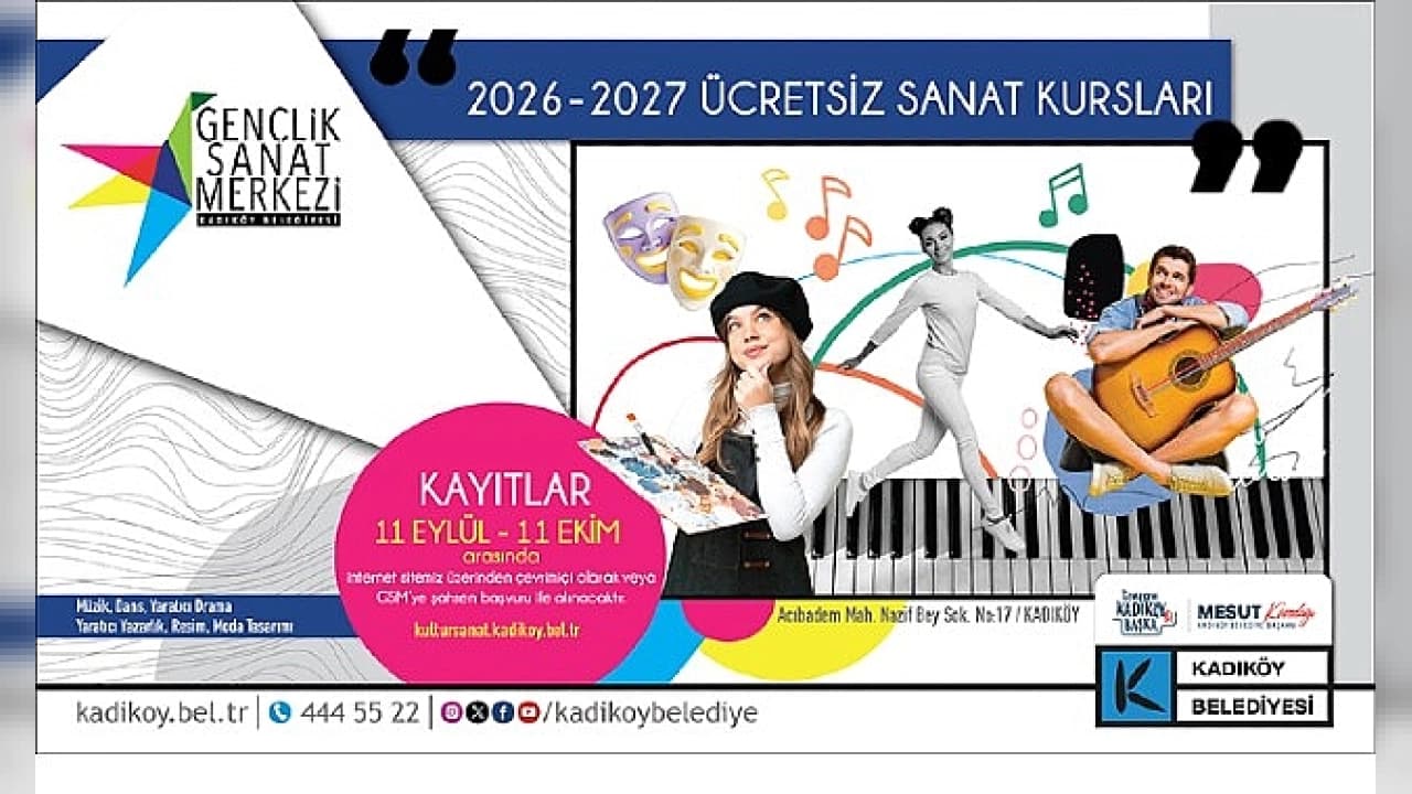 Kadıköy Belediyesi Gençlik Sanat Merkezi Tiyatro Topluluğu Yeni Dönem Seçmeleri Başlıyor