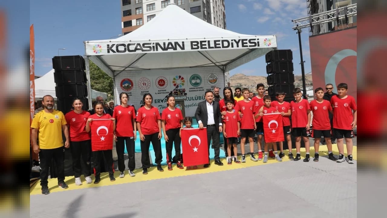 Kayseri'de ERVA Spor Okulları'nın 75. Şubesi Kocasinan'da Açıldı