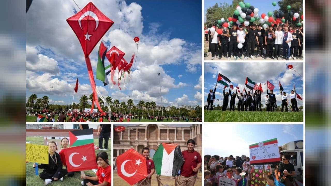 MEB'den 81 İlde "Uçurtmalar Vurulmasın" Etkinliği: Öğrenciler Gazze İçin Gökyüzünü Donattı