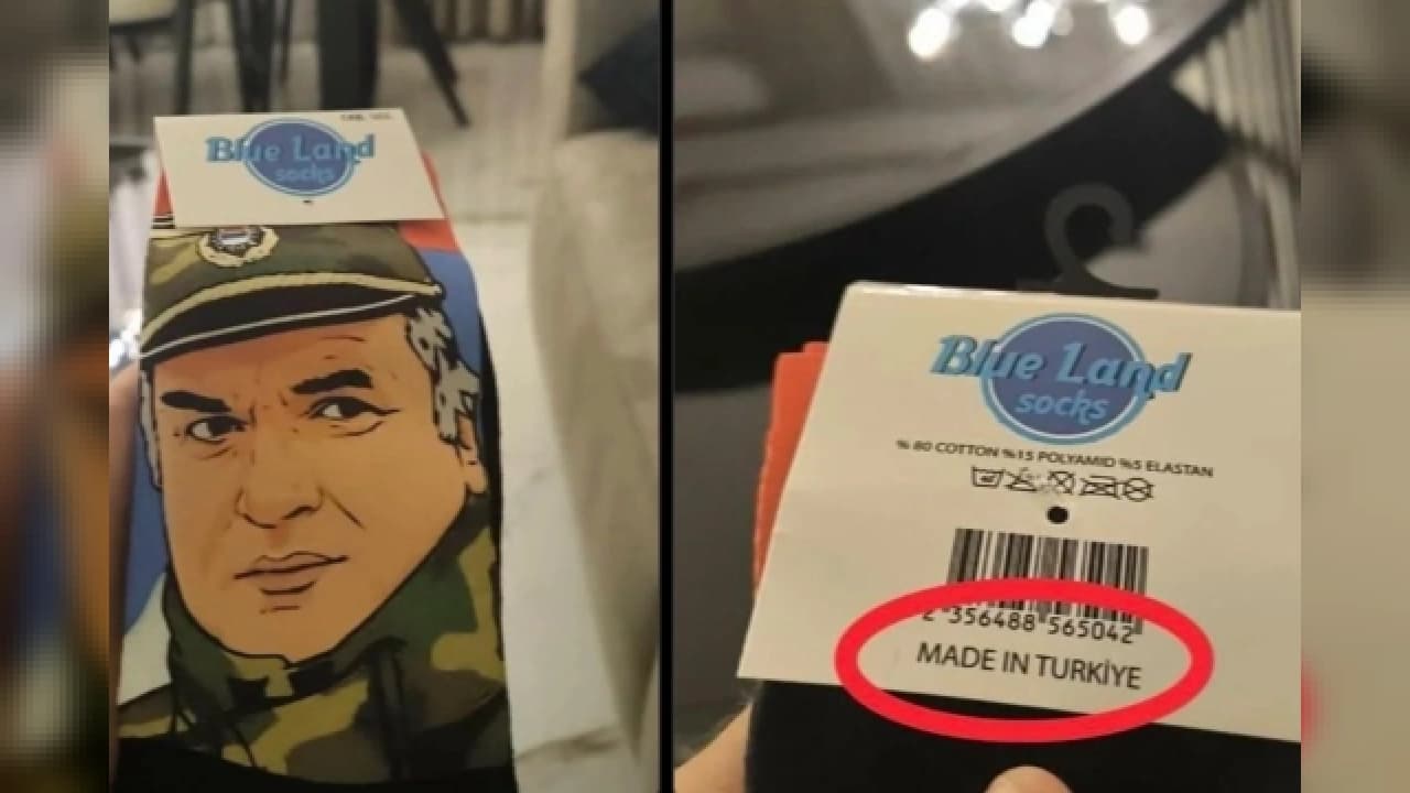 Ticaret Bakanlığı'ndan Sırbistan'a İhraç Edilen Ratko Mladić Görselli Çorap İncelemesi ve Suç Duyurusu