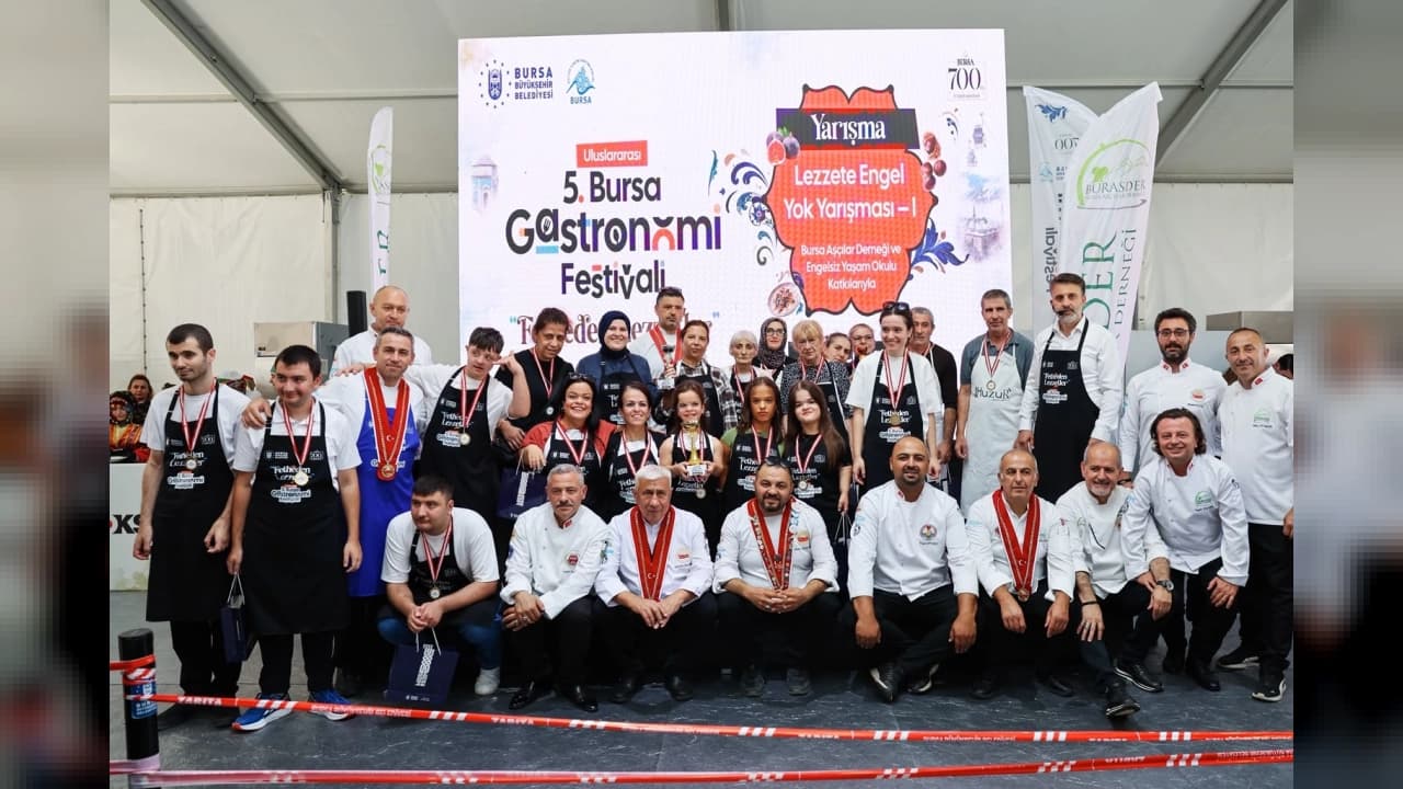 Uluslararası 5. Bursa Gastronomi Festivali'nde Engelsiz Lezzetler Yarıştı