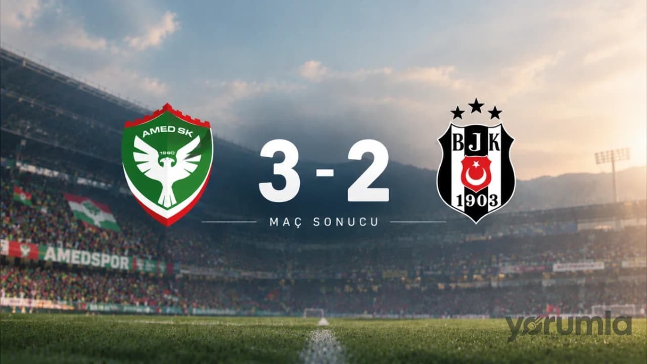Amedspor Beşiktaş'ı Mağlup Ederek Süper Lig'in Zirvesine Yerleşti