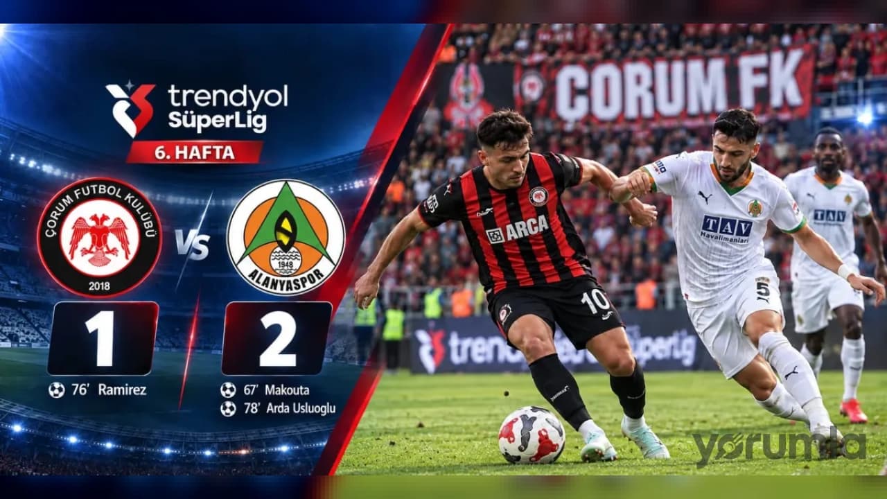 Çorum FK'nın Serisi Alanyaspor Maçında Sona Erdi: Süper Lig'de Heyecan Dolu Mücadele