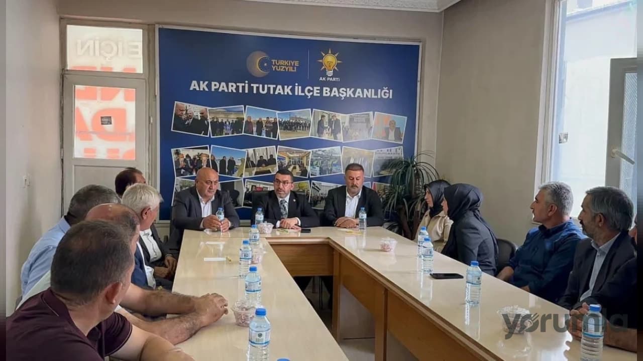 AK Parti Milletvekili Adem Çalkın Tutak'ta Teşkilatla Bir Araya Geldi