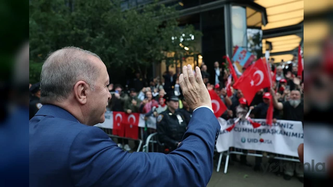 Cumhurbaşkanı Erdoğan New York'ta: Türkevi Önünde Coşkulu Karşılama