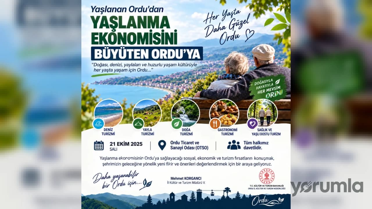 Ordu’dan Yaşlanma Ekonomisi Hamlesi: Yeni Turizm Modeli Geliyor