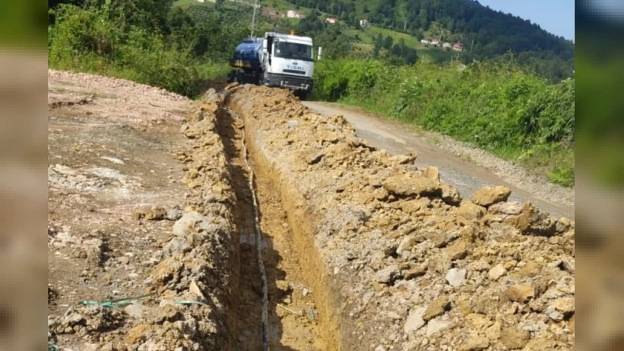 Trabzon Tonya'da 4.800 Metrelik İçme Suyu Hattı Tamamlandı