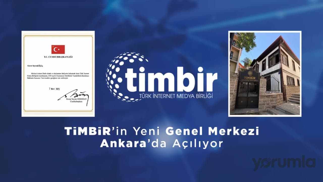 TİMBİR Genel Merkezi Ankara'da Törenle Açılıyor