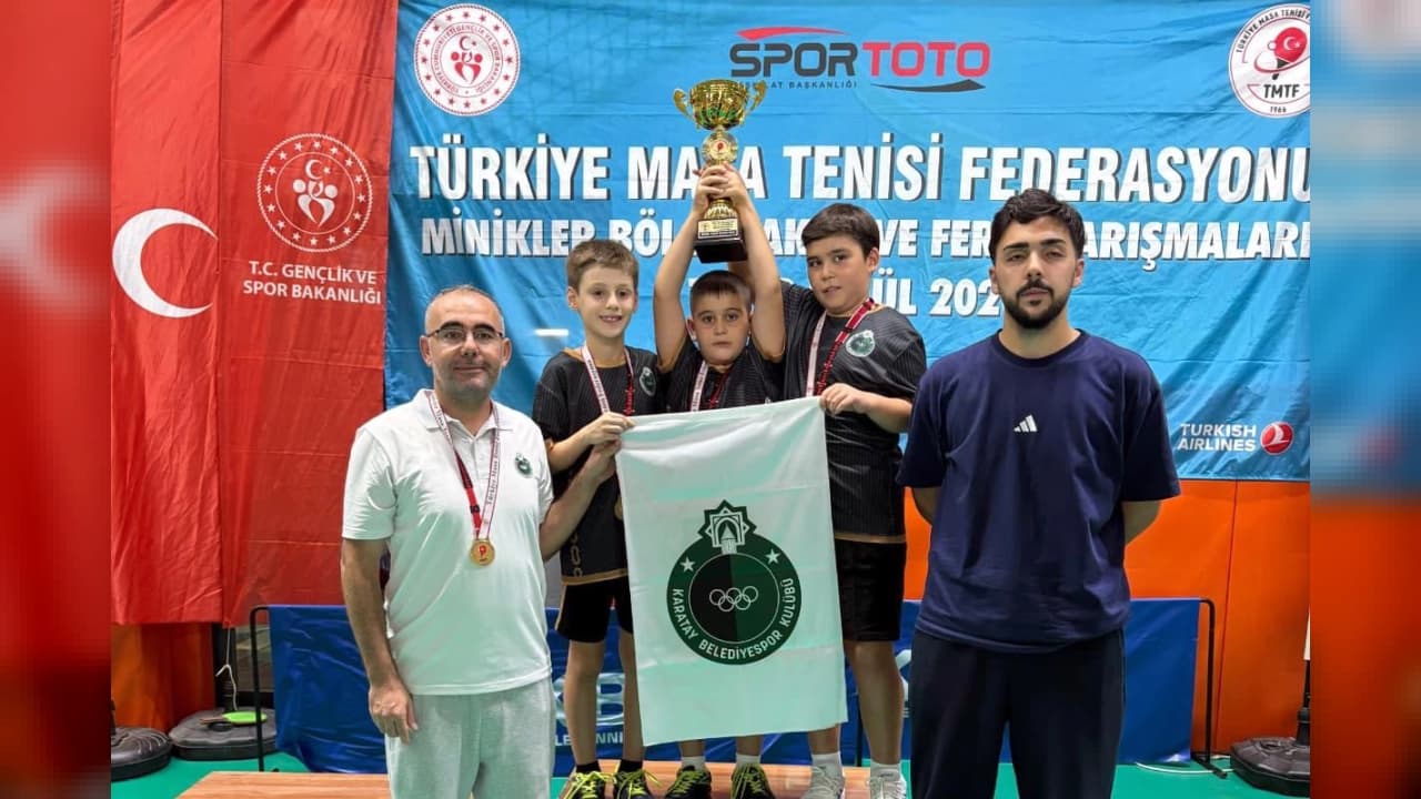 Karatay Belediyespor Muğla'da Zirveye Çıktı: Minik Raketlerden Tarihi Şampiyonluk