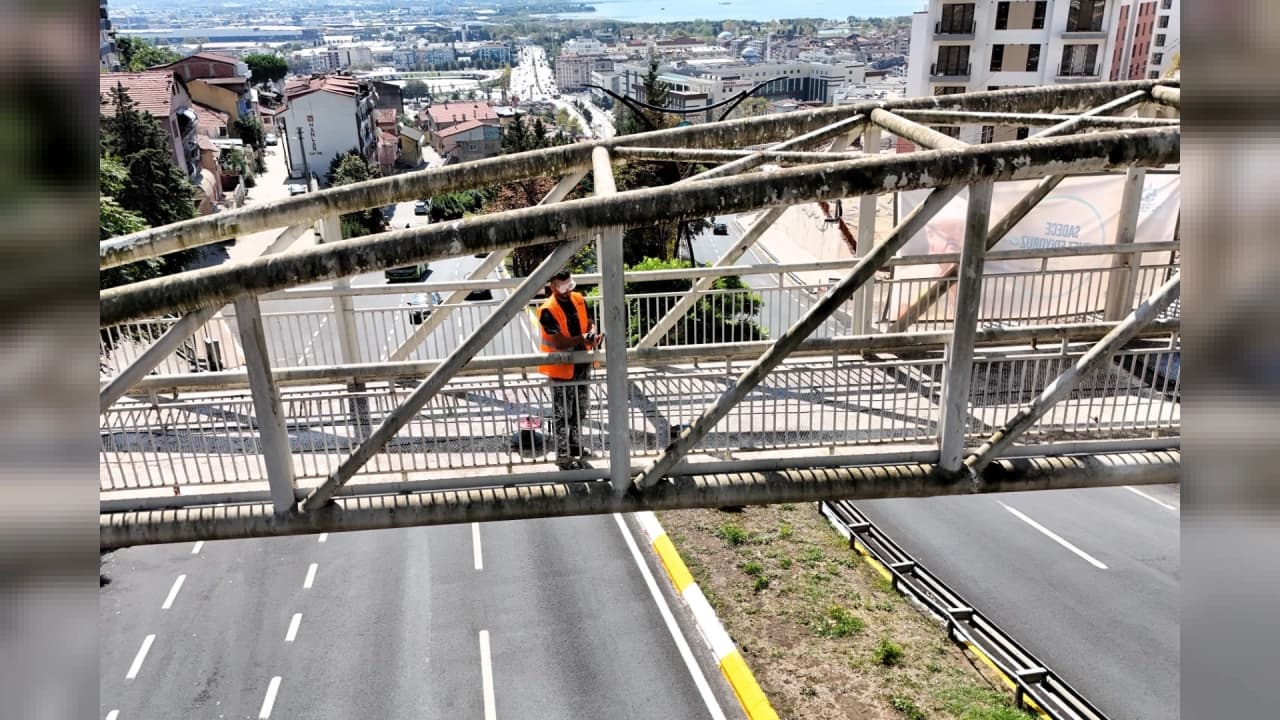 Kocaeli'de Santral Rampası'nda Yenileme Çalışmaları Tamamlayıcı İşlerle Sürüyor