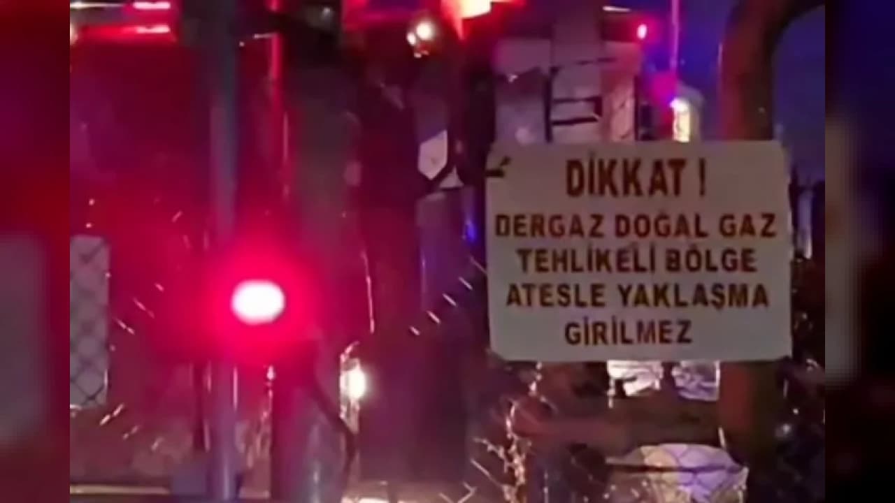 Düzce'de Doğal Gaz Tesisinde Yangın: 1 İtfaiye Eri Yaralandı