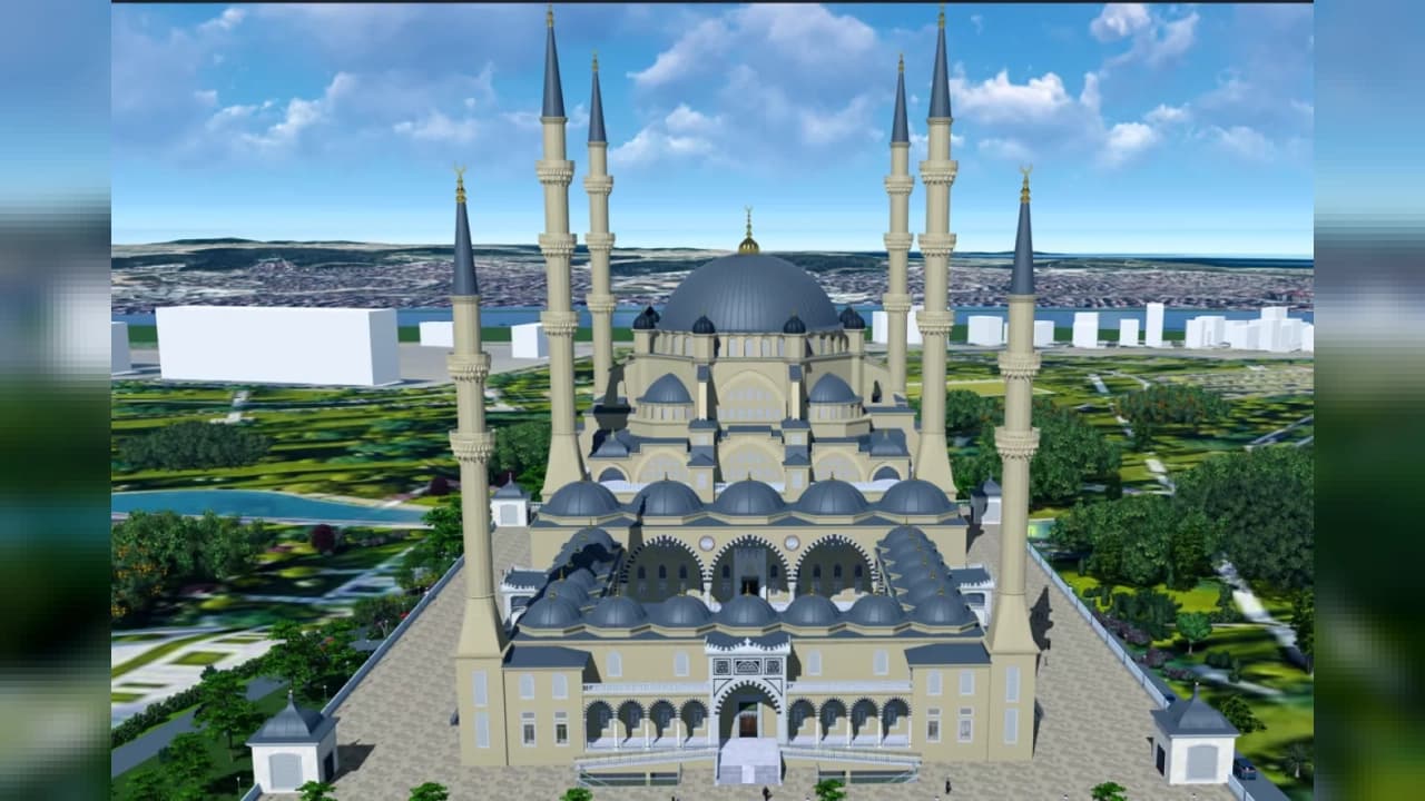 Gebze Millet Bahçesi Camii İnşaatında Çalışmalar Hız Kesmiyor