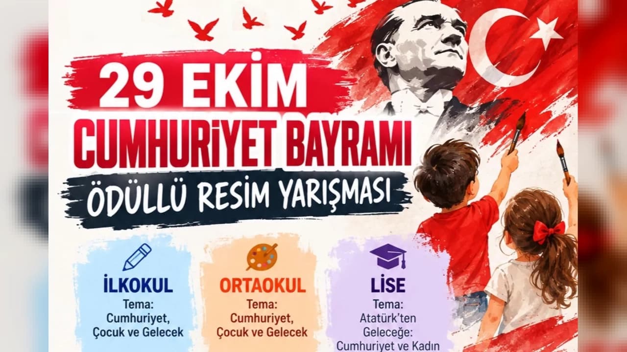 İzmit Belediyesinden Öğrencilere Ödüllü 29 Ekim Resim Yarışması