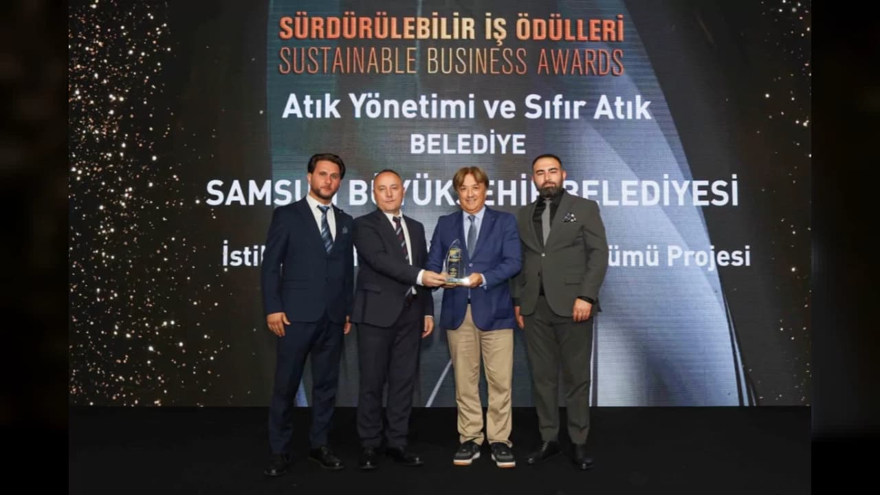 Samsun Büyükşehir Belediyesi'nin Çiftlik Caddesi Sıfır Atık Projesine Ulusal Ödül