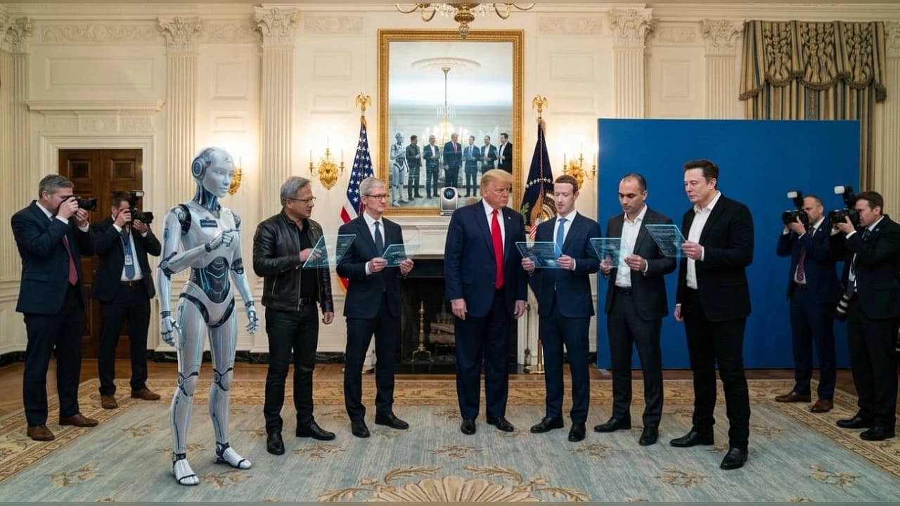 Trump ve Teknoloji Devleri "Süper Zeka" Anlaşmasına İmza Attı