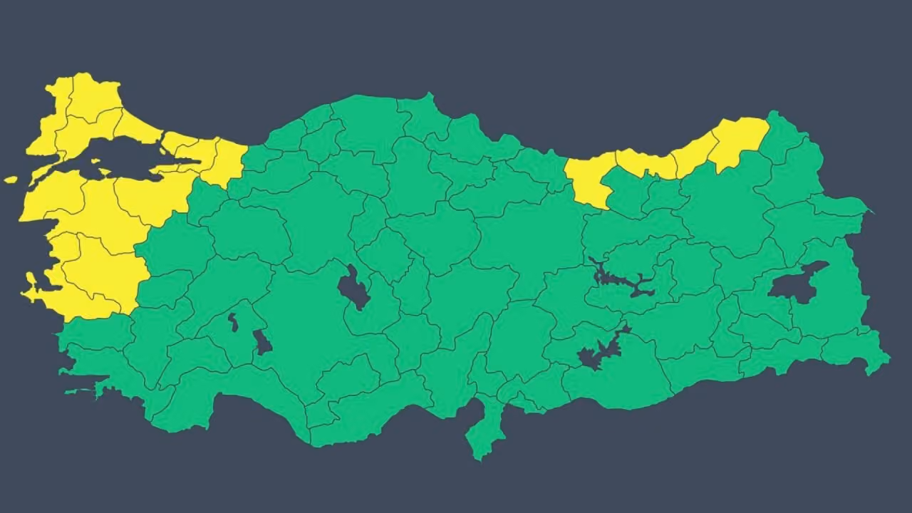 İçişleri Bakanlığı'ndan Çok sayıda İle Kritik Sağanak ve Fırtına Uyarısı