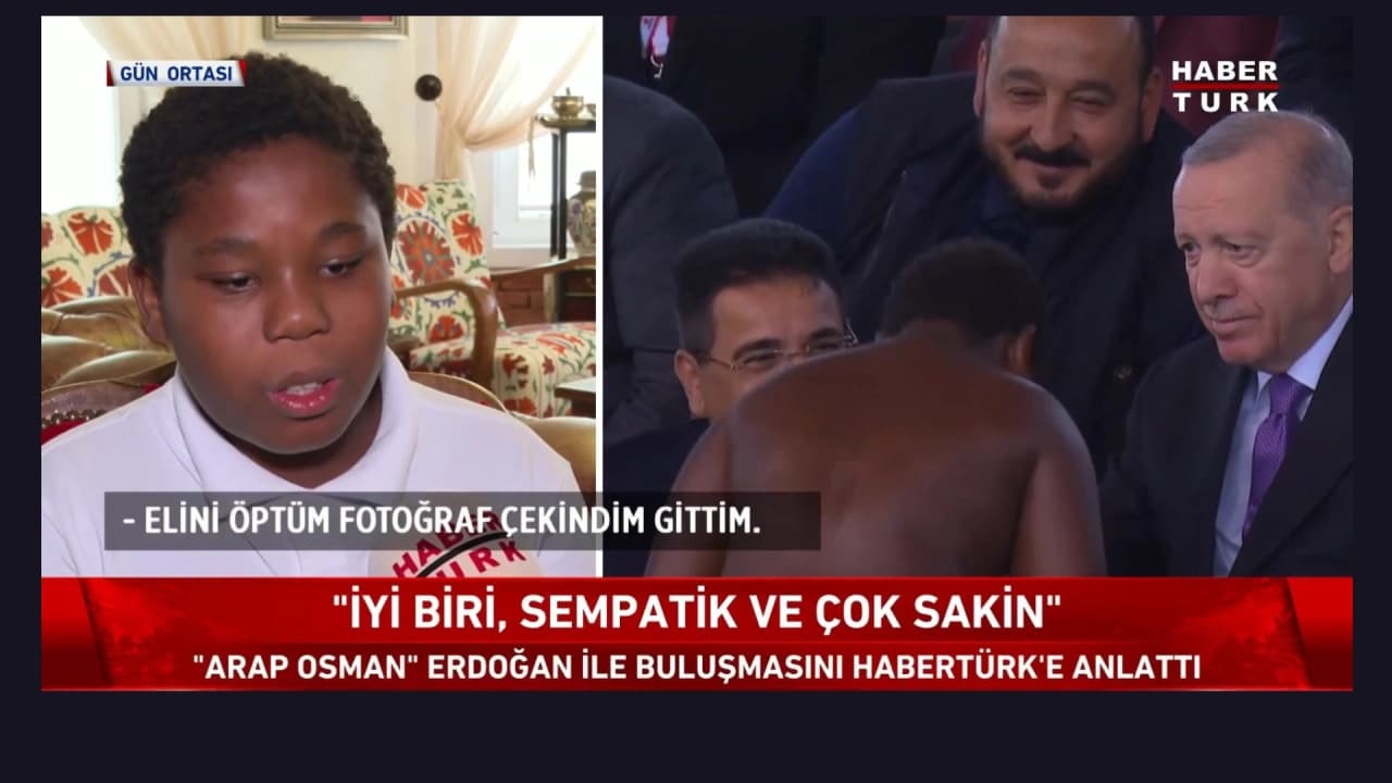 Cumhurbaşkanı Erdoğan Yağlı Güreş Kupası'nda Küçük Pehlivanla Görüştü