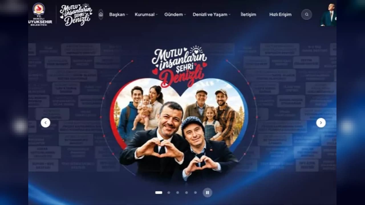 Denizli Büyükşehir Belediyesi resmi internet sitesini yeniledi