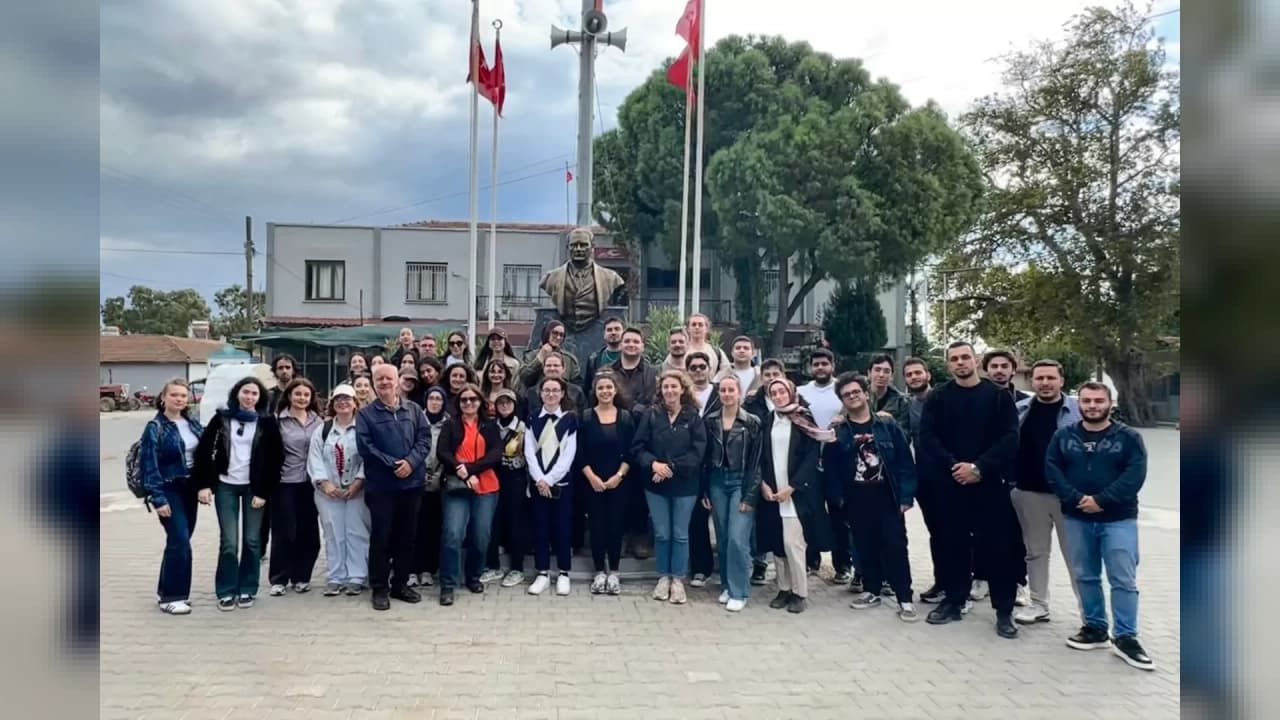 GTÜ öğrencileri Akhisar'da saha çalışması gerçekleştirdi
