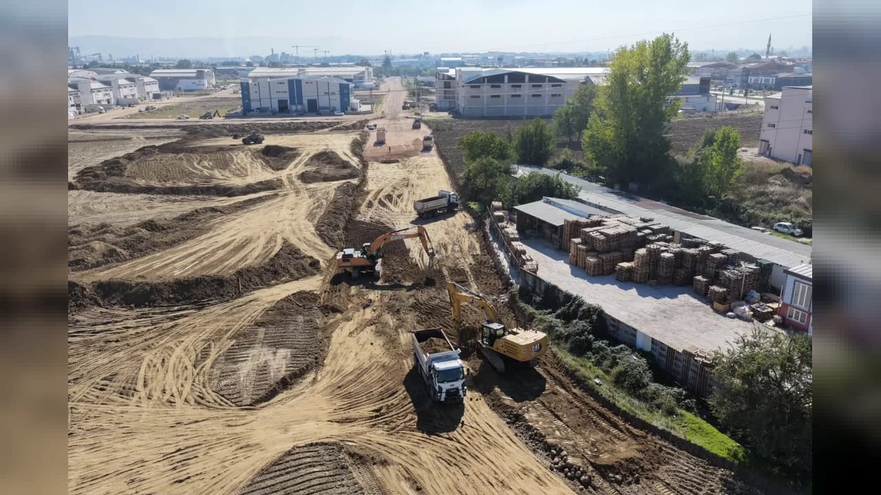 İnegöl'de Yeni İmar Yollarına Sathi Kaplama