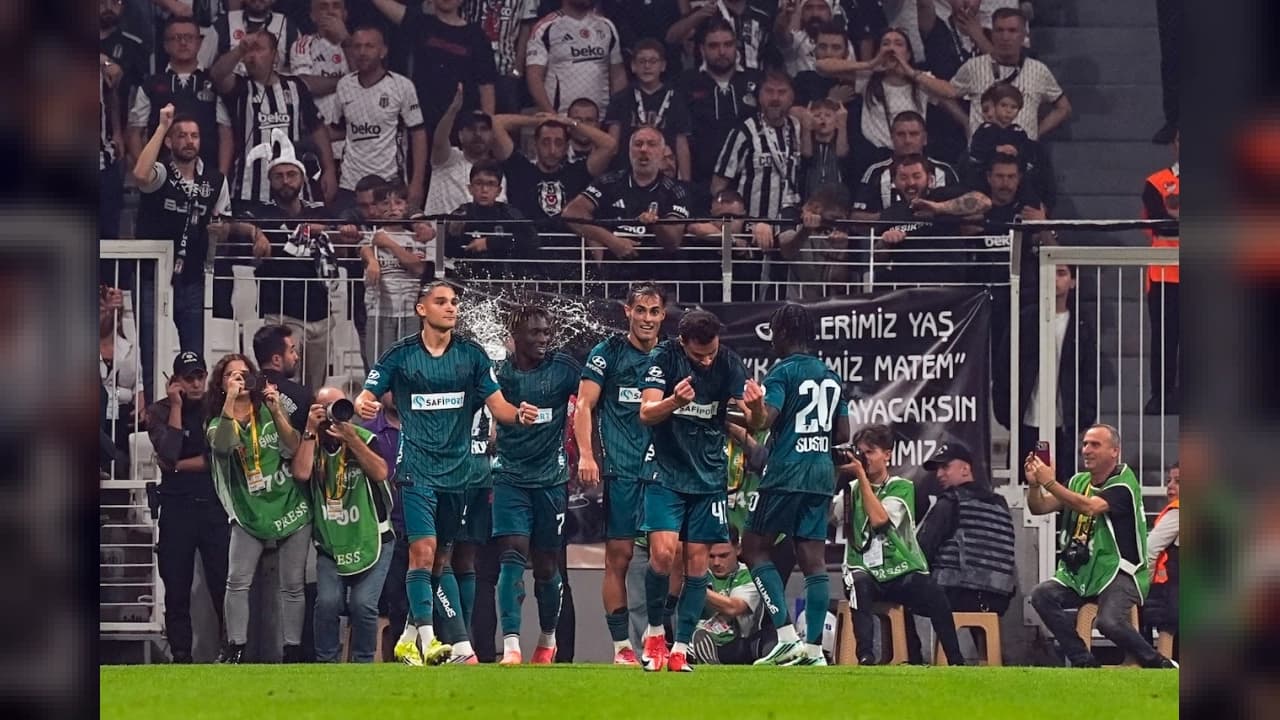Beşiktaş-Kocaelispor maçında Agyei'ye bardak atan şüpheli sevk edildi