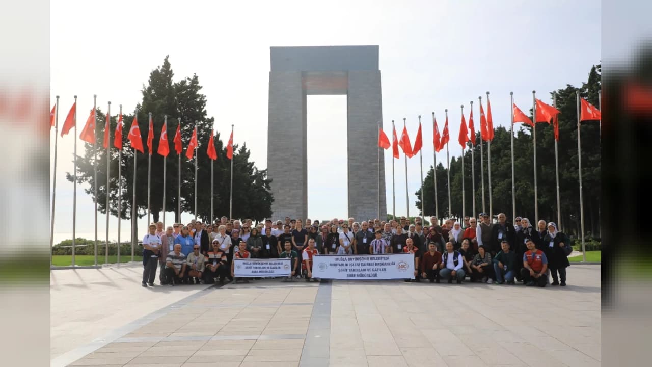 Muğla Büyükşehir Belediyesinden şehit ailelerine Çanakkale gezisi