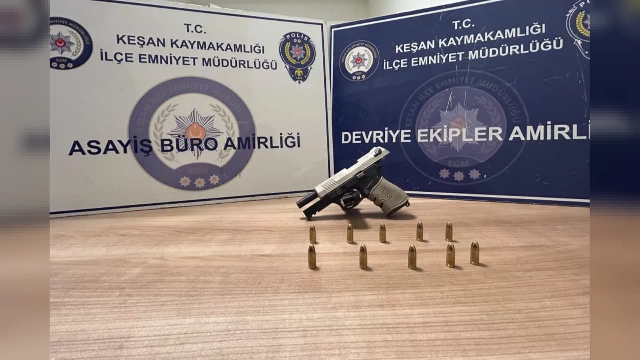 Keşan'da Silahla Ateş Açan Şüpheli Yakalandı