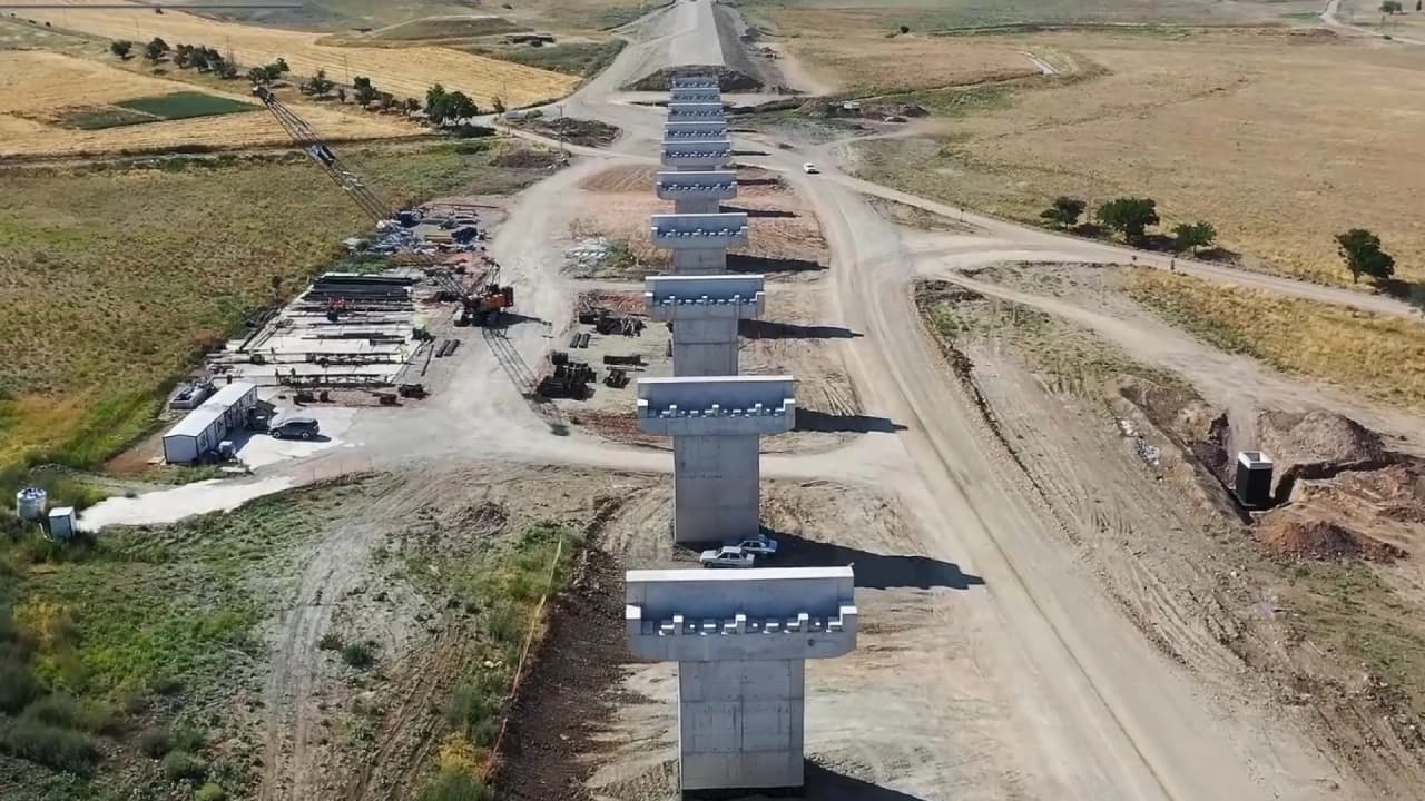 Yerköy-Kayseri Yüksek Hızlı Tren Projesi'nde fiziki ilerleme yüzde 50'yi aştı