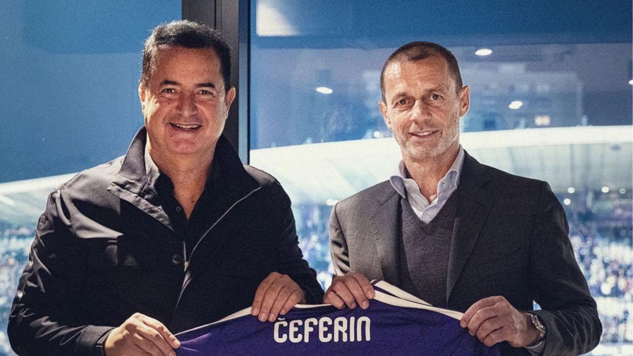 Acun Ilıcalı, UEFA Başkanı Aleksander Ceferin'i ağırladı
